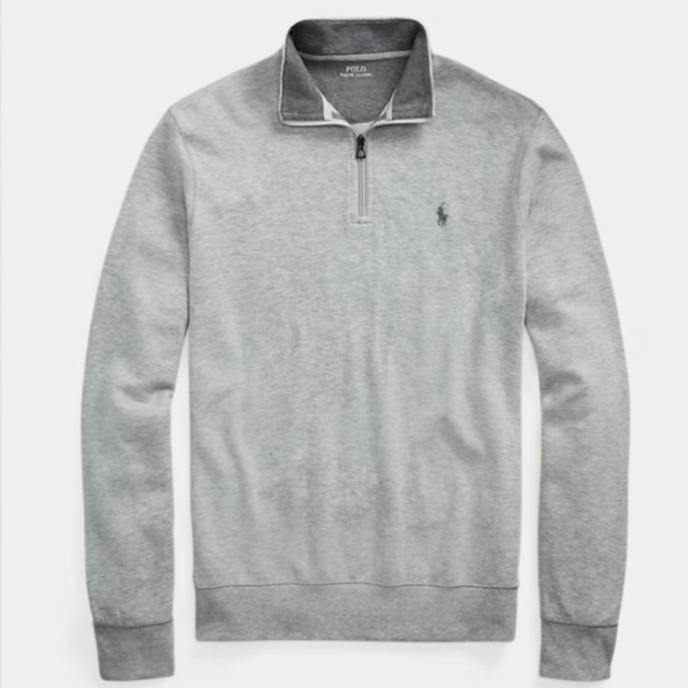 Polo Ralph Lauren Men’s Luxury Jersey Quarter-Zip Pullover